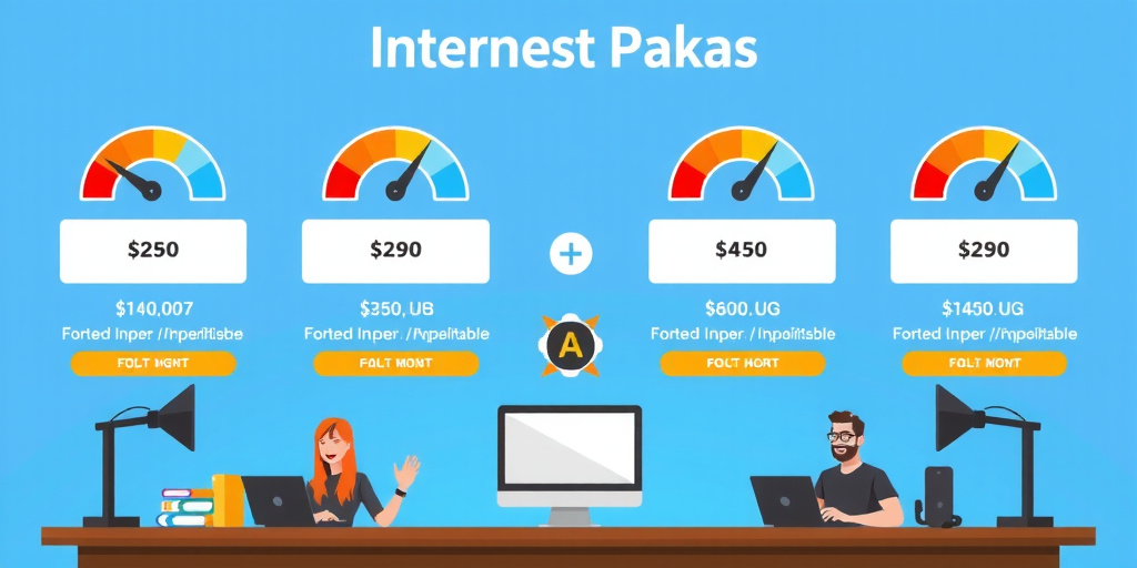 Különböző internetcsomagok összehasonlítása